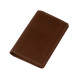 Гаманець для карток, картхолдер з натуральної шкіри  коньяк