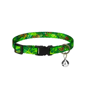 Нашийник нейлоновий HiDOG для кота "Abstraction green" XS