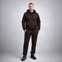 Мужской спортивный костюм, коричневый